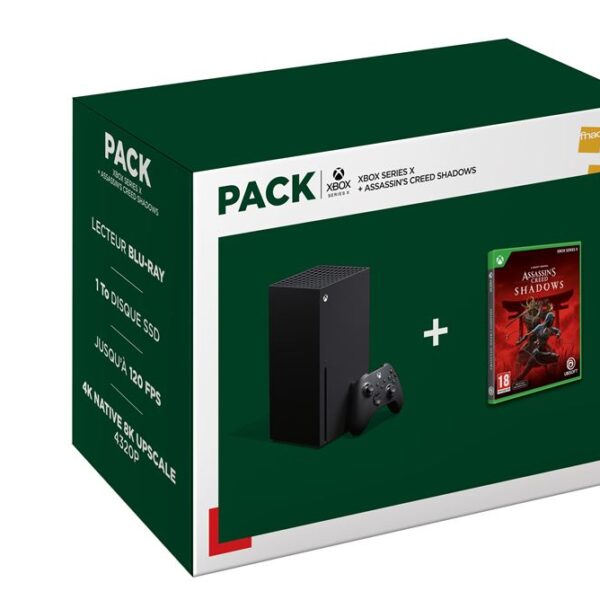 Pack Xbox Series X Noir + Assassin's Creed Shadows