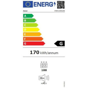 HAIER HWS188GAE - Cave à vin de vieillissement - Pose libre - 188 bouteilles - Best Electro Tech